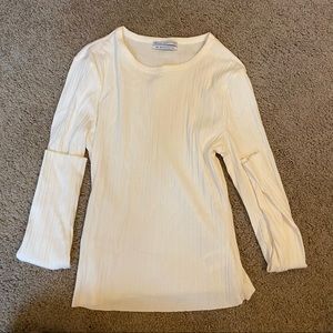 Urban outfitters long sleeve white top